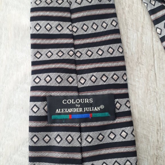 Alexander Julian Necktie 100% Silk - Picture 1 of 3